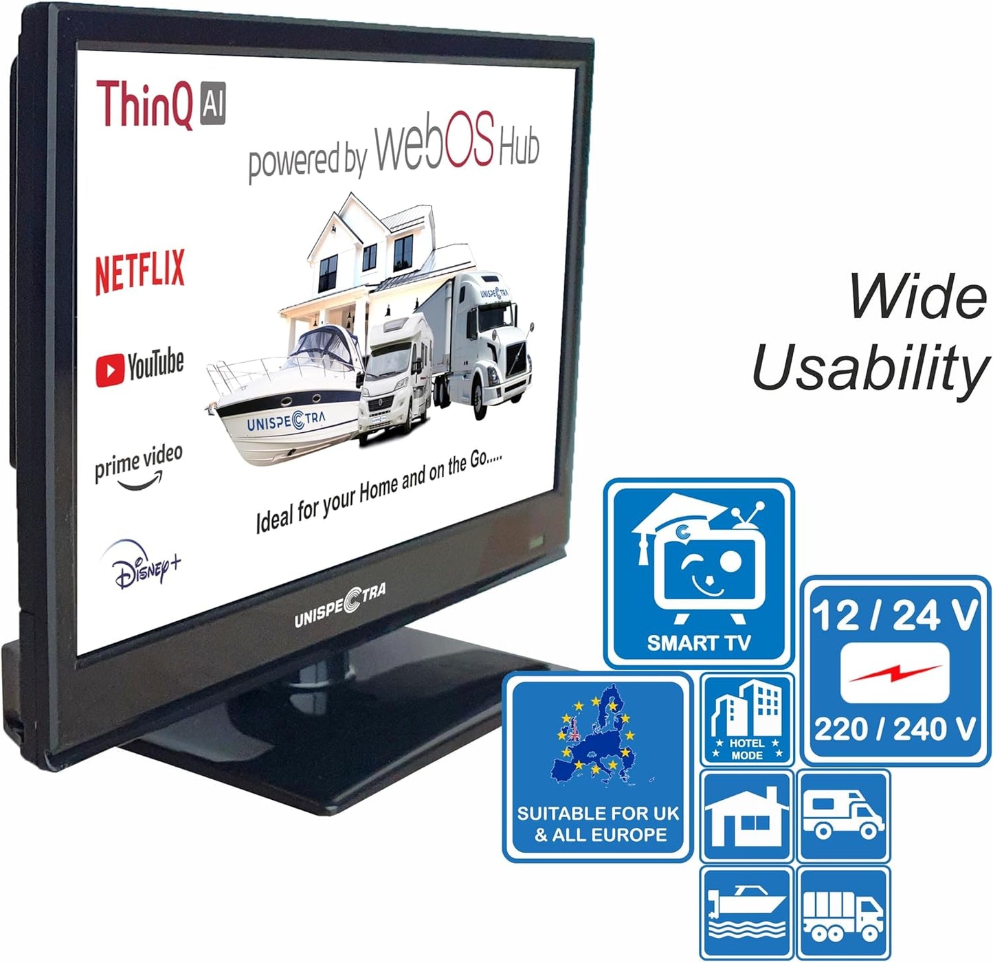 16" Unispectra® Smart TV (webOS) with Wall Mount