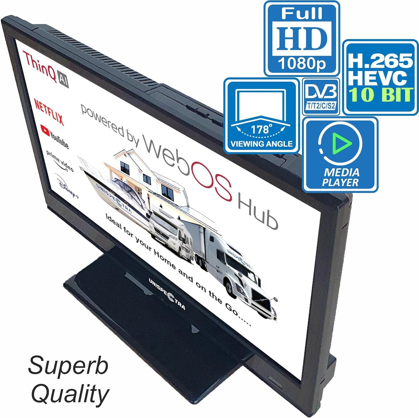 16" Unispectra® Smart TV (webOS) with Wall Mount