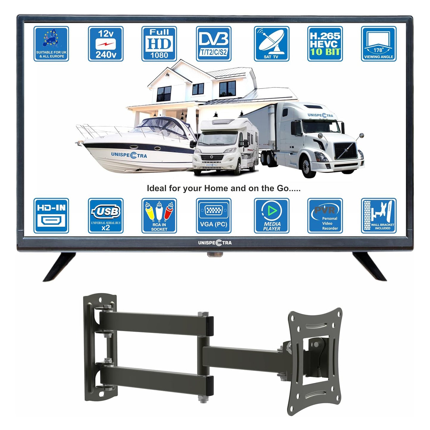 22" Unispectra® Wall Mount TV