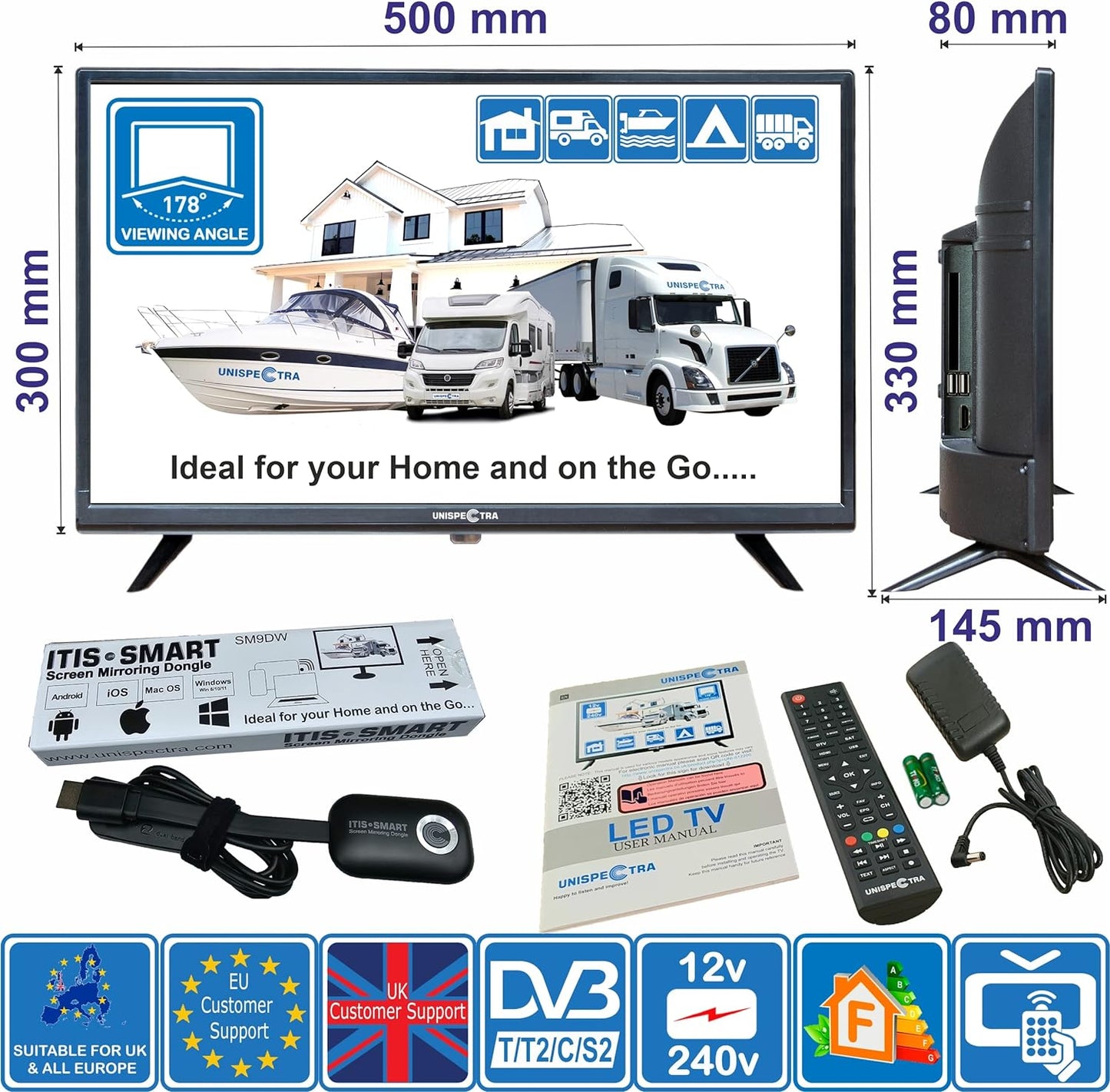 22" Unispectra® Smart Ready TV