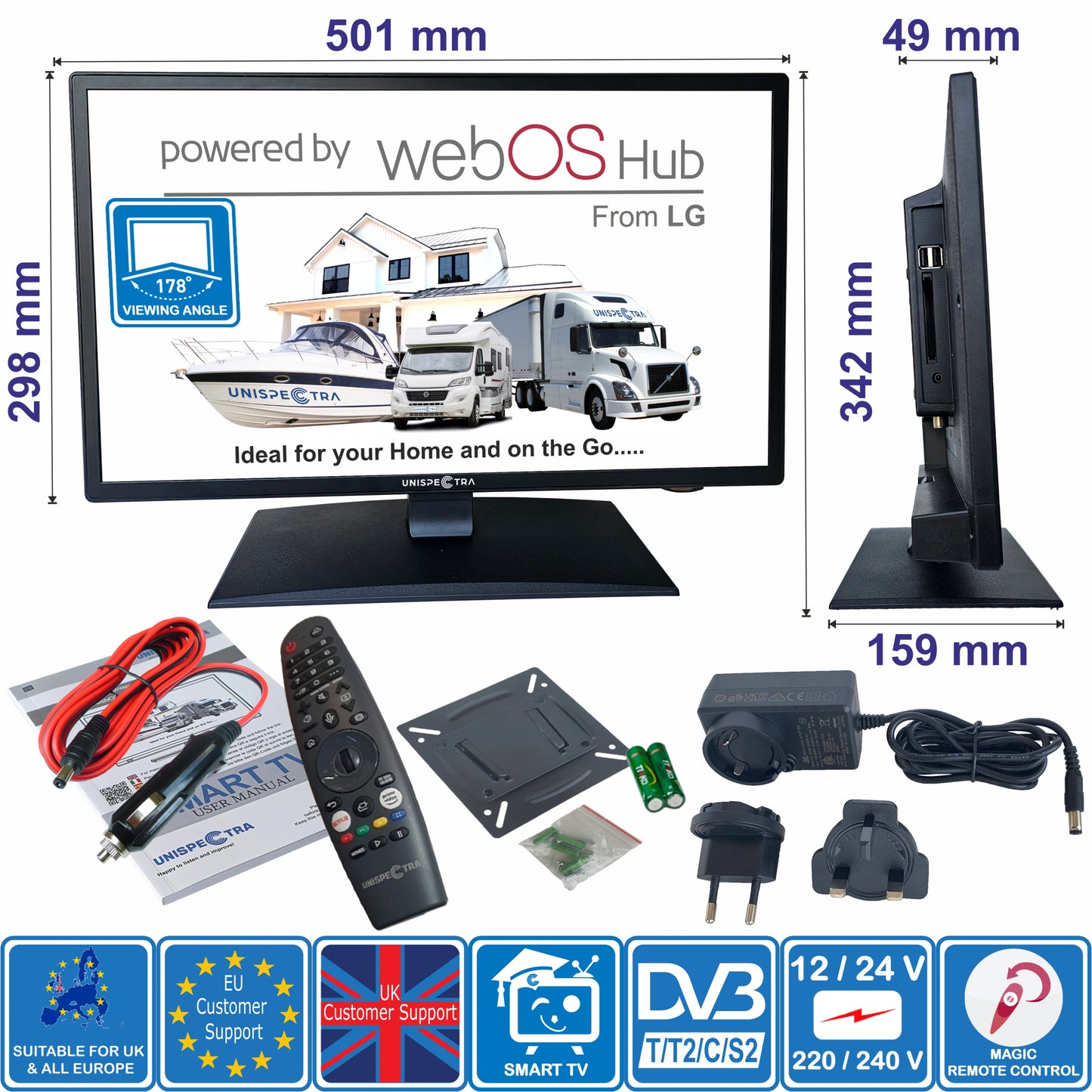 22" Unispectra® Smart TV (webOS)