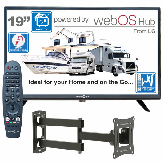 19" Unispectra® Smart TV (webOS) DLED with Wall Mount