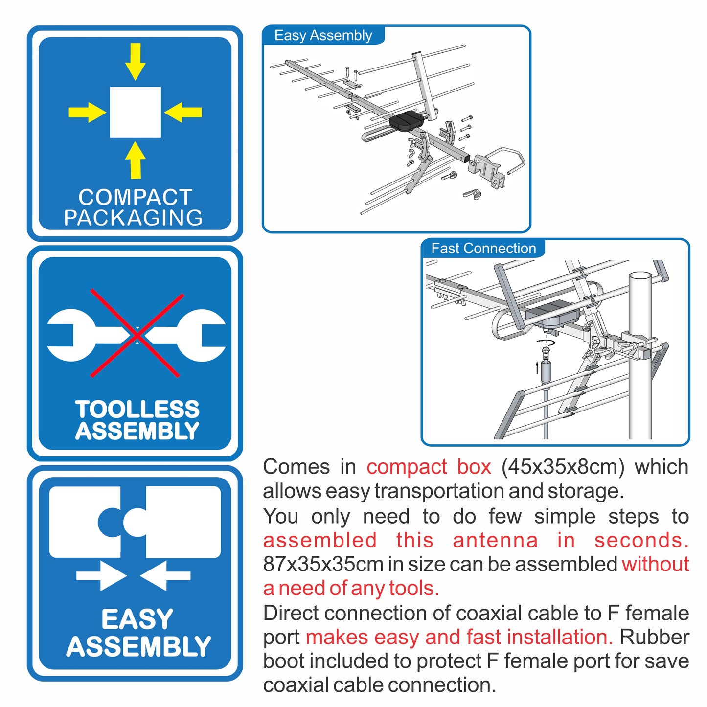 Unispectra® "Classic" High Gain Digital TV Aerial